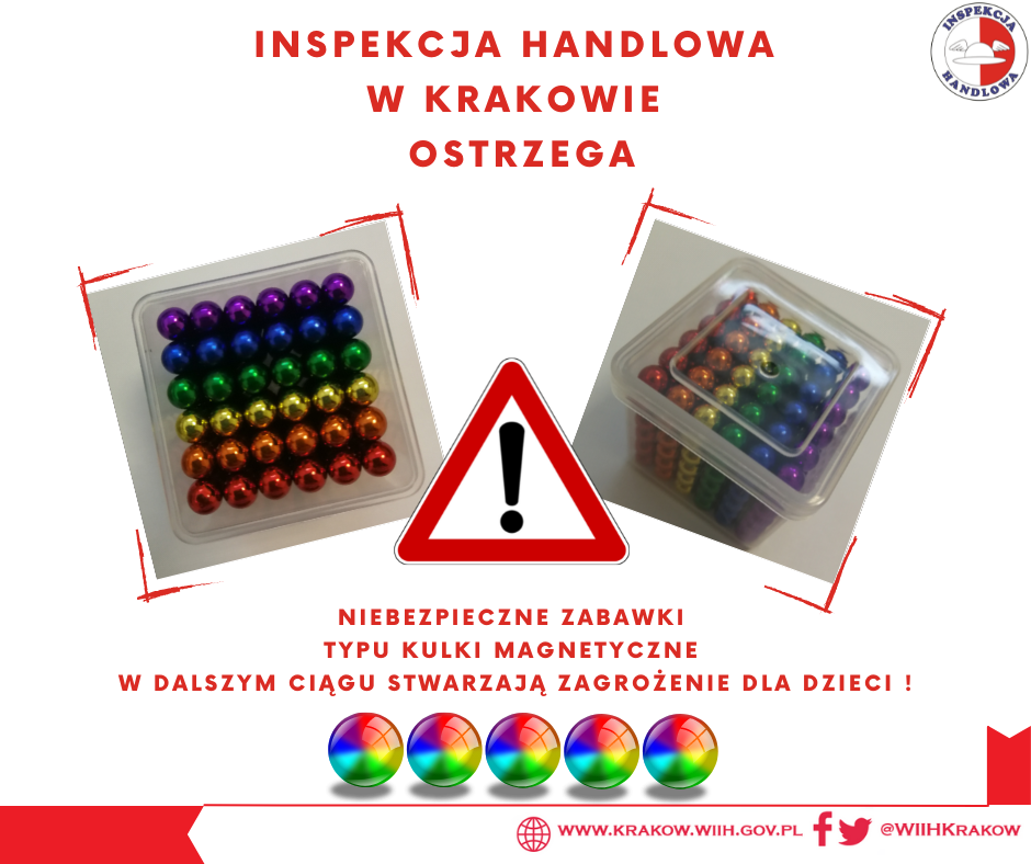Read more about the article Ostrzeżenie Inspekcji Handlowej w Krakowie przed szczególnie niebezpieczną „zabawką”!